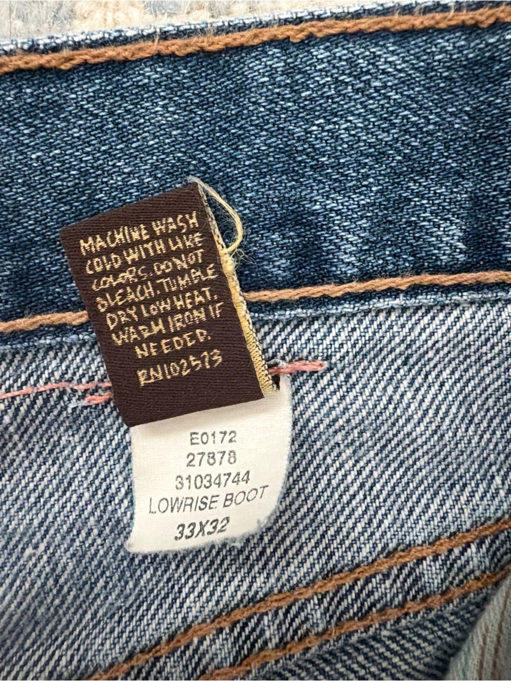 Hollister Men's Straight Jeans in Dark Blue Denim - Picture 5 of 5
